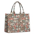 thumbnail image 1 of Large Capacity Tote Bag,Pioneer Flower Floral Print Pattern Handbag Fashion Luxury Tote Bag,15.7"x13"x 5.1" Inches,Laptop Compatible, 1 of 6