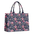 thumbnail image 1 of Large Capacity Tote Bag,Pioneer Flower Floral Print Pattern Handbag Fashion Luxury Tote Bag,15.7"x13"x 5.1" Inches,Laptop Compatible, 1 of 6
