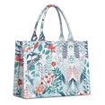 thumbnail image 1 of Large Capacity Tote Bag,Pioneer Flower Floral Print Pattern Handbag Fashion Luxury Tote Bag,15.7"x13"x 5.1" Inches,Laptop Compatible, 1 of 6