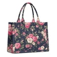 thumbnail image 1 of Large Capacity Tote Bag,Pioneer Flower Floral Print Pattern Handbag Fashion Luxury Tote Bag,15.7"x13"x 5.1" Inches,Laptop Compatible, 1 of 6