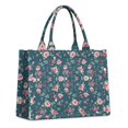 thumbnail image 1 of Large Capacity Tote Bag,Pioneer Flower Floral Print Pattern Handbag Fashion Luxury Tote Bag,15.7"x13"x 5.1" Inches,Laptop Compatible, 1 of 6