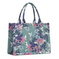 thumbnail image 1 of Large Capacity Tote Bag,Pioneer Flower Floral Print Pattern Handbag Fashion Luxury Tote Bag,15.7"x13"x 5.1" Inches,Laptop Compatible, 1 of 6