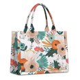 thumbnail image 1 of Large Capacity Tote Bag,Pioneer Flower Floral Print Pattern Handbag Fashion Luxury Tote Bag,15.7"x13"x 5.1" Inches,Laptop Compatible, 1 of 6