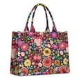 thumbnail image 1 of Large Capacity Tote Bag,Pioneer Flower Floral Print Pattern Handbag Fashion Luxury Tote Bag,15.7"x13"x 5.1" Inches,Laptop Compatible, 1 of 6