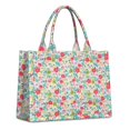 thumbnail image 1 of Large Capacity Tote Bag,Pioneer Flower Floral Print Pattern Handbag Fashion Luxury Tote Bag,15.7"x13"x 5.1" Inches,Laptop Compatible, 1 of 6