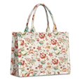 thumbnail image 1 of Large Capacity Tote Bag,Pioneer Flower Floral Print Pattern Handbag Fashion Luxury Tote Bag,15.7"x13"x 5.1" Inches,Laptop Compatible, 1 of 6