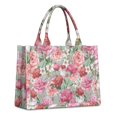 thumbnail image 1 of Large Capacity Tote Bag,Pioneer Flower Floral Print Pattern Handbag Fashion Luxury Tote Bag,15.7"x13"x 5.1" Inches,Laptop Compatible, 1 of 6