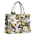 thumbnail image 1 of Large Capacity Tote Bag,Pioneer Flower Floral Print Pattern Handbag Fashion Luxury Tote Bag,15.7"x13"x 5.1" Inches,Laptop Compatible, 1 of 6