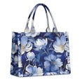 thumbnail image 1 of Large Capacity Tote Bag,Pioneer Flower Floral Print Pattern Handbag Fashion Luxury Tote Bag,15.7"x13"x 5.1" Inches,Laptop Compatible, 1 of 6