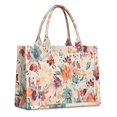 thumbnail image 1 of Large Capacity Tote Bag,Pioneer Flower Floral Print Pattern Handbag Fashion Luxury Tote Bag,15.7"x13"x 5.1" Inches,Laptop Compatible, 1 of 6