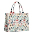 thumbnail image 1 of Large Capacity Tote Bag,Pioneer Flower Floral Print Pattern Handbag Fashion Luxury Tote Bag,15.7"x13"x 5.1" Inches,Laptop Compatible, 1 of 6