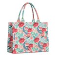thumbnail image 1 of Large Capacity Tote Bag,Pioneer Flower Floral Print Pattern Handbag Fashion Luxury Tote Bag,15.7"x13"x 5.1" Inches,Laptop Compatible, 1 of 6