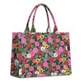 thumbnail image 1 of Large Capacity Tote Bag,Pioneer Flower Floral Print Pattern Handbag Fashion Luxury Tote Bag,15.7"x13"x 5.1" Inches,Laptop Compatible, 1 of 6