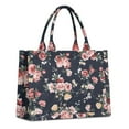 thumbnail image 1 of Large Capacity Tote Bag,Pioneer Flower Floral Print Pattern Handbag Fashion Luxury Tote Bag,15.7"x13"x 5.1" Inches,Laptop Compatible, 1 of 6