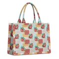 thumbnail image 1 of Large Capacity Tote Bag,Pioneer Flower Floral Print Pattern Handbag Fashion Luxury Tote Bag,15.7"x13"x 5.1" Inches,Laptop Compatible, 1 of 6