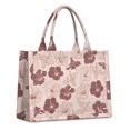 thumbnail image 1 of Large Capacity Tote Bag,Pioneer Flower Floral Print Pattern Handbag Fashion Luxury Tote Bag,15.7"x13"x 5.1" Inches,Laptop Compatible, 1 of 6