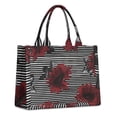 thumbnail image 1 of Large Capacity Tote Bag,Pioneer Flower Floral Print Pattern Handbag Fashion Luxury Tote Bag,15.7"x13"x 5.1" Inches,Laptop Compatible, 1 of 6