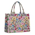 thumbnail image 1 of Large Capacity Tote Bag,Pioneer Flower Floral Print Pattern Handbag Fashion Luxury Tote Bag,15.7"x13"x 5.1" Inches,Laptop Compatible, 1 of 6