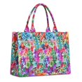 thumbnail image 1 of Large Capacity Tote Bag,Pioneer Flower Floral Print Pattern Handbag Fashion Luxury Tote Bag,15.7"x13"x 5.1" Inches,Laptop Compatible, 1 of 6