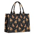 thumbnail image 1 of Large Capacity Tote Bag,Pitbull Dog and Footprint Handbag Fashion Luxury Tote Bag,15.7"x13"x 5.1" Inches,Laptop Compatible, 1 of 6