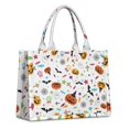 thumbnail image 1 of Large Capacity Tote Bag,Playful Halloween Icons Pattern Handbag Fashion Luxury Tote Bag,15.7"x13"x 5.1" Inches,Laptop Compatible, 1 of 6