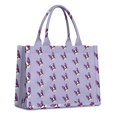 thumbnail image 1 of Large Capacity Tote Bag,Purple Boston Terrier Puppy Handbag Fashion Luxury Tote Bag,15.7"x13"x 5.1" Inches,Laptop Compatible, 1 of 6