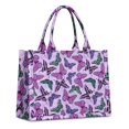 thumbnail image 1 of Large Capacity Tote Bag,Purple Butterfly Pattern Handbag Fashion Luxury Tote Bag,15.7"x13"x 5.1" Inches,Laptop Compatible, 1 of 6