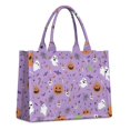 thumbnail image 1 of Large Capacity Tote Bag,Purple Halloween Pattern Handbag Fashion Luxury Tote Bag,15.7"x13"x 5.1" Inches,Laptop Compatible, 1 of 6