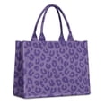 thumbnail image 1 of Large Capacity Tote Bag,Purple Leopard Print Handbag Fashion Luxury Tote Bag,15.7"x13"x 5.1" Inches,Laptop Compatible, 1 of 6