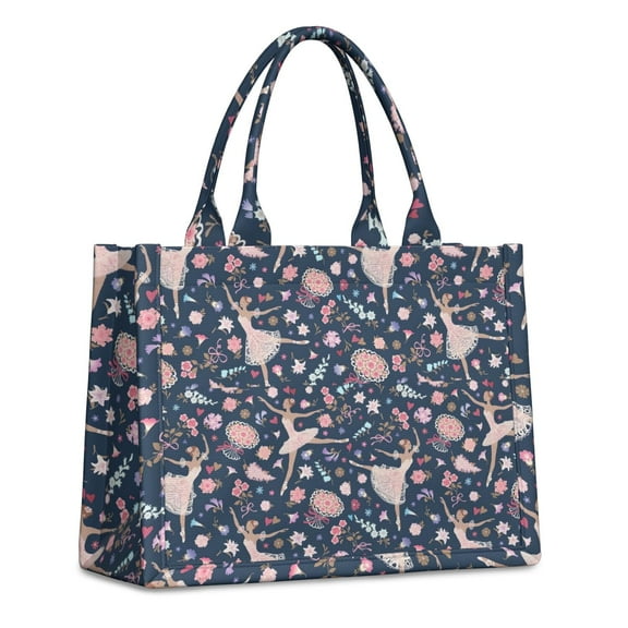 Large Capacity Tote Bag,Rainbow Princess Pattern Handbag Fashion Luxury Tote Bag,15.7"x13"x 5.1" Inches,Laptop Compatible