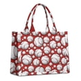 thumbnail image 1 of Large Capacity Tote Bag,Red Baseballs Pattern Handbag Fashion Luxury Tote Bag,15.7"x13"x 5.1" Inches,Laptop Compatible, 1 of 6