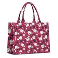 thumbnail image 1 of Large Capacity Tote Bag,Red Baseballs and Stars Pattern Handbag Fashion Luxury Tote Bag,15.7"x13"x 5.1" Inches,Laptop Compatible, 1 of 6