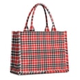 thumbnail image 1 of Large Capacity Tote Bag,Red Black White Checkerboard Checkered Pattern Handbag Fashion Luxury Tote Bag,15.7"x13"x 5.1" Inches,Laptop Compatible, 1 of 6