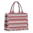 thumbnail image 1 of Large Capacity Tote Bag,Red Christmas Folk Pattern Handbag Fashion Luxury Tote Bag,15.7"x13"x 5.1" Inches,Laptop Compatible, 1 of 6