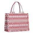 thumbnail image 1 of Large Capacity Tote Bag,Red Christmas Pattern Handbag Fashion Luxury Tote Bag,15.7"x13"x 5.1" Inches,Laptop Compatible, 1 of 6