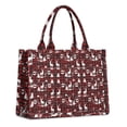 thumbnail image 1 of Large Capacity Tote Bag,Red Christmas Plaid Deer and Tree Pattern Handbag Fashion Luxury Tote Bag,15.7"x13"x 5.1" Inches,Laptop Compatible, 1 of 6