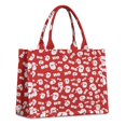 thumbnail image 1 of Large Capacity Tote Bag,Red Christmas Santa Pattern Handbag Fashion Luxury Tote Bag,15.7"x13"x 5.1" Inches,Laptop Compatible, 1 of 6