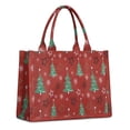 thumbnail image 1 of Large Capacity Tote Bag,Red Christmas Tree Pattern Handbag Fashion Luxury Tote Bag,15.7"x13"x 5.1" Inches,Laptop Compatible, 1 of 6