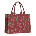 thumbnail image 1 of Large Capacity Tote Bag,Red Christmas Tree and Snowflake Pattern Handbag Fashion Luxury Tote Bag,15.7"x13"x 5.1" Inches,Laptop Compatible, 1 of 6