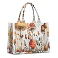 thumbnail image 1 of Large Capacity Tote Bag,Red Mushroom Flower White Pattern Handbag Fashion Luxury Tote Bag,15.7"x13"x 5.1" Inches,Laptop Compatible, 1 of 6