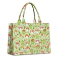 thumbnail image 1 of Large Capacity Tote Bag,Red Mushroom Frog Green Pattern Handbag Fashion Luxury Tote Bag,15.7"x13"x 5.1" Inches,Laptop Compatible, 1 of 6