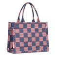 thumbnail image 1 of Large Capacity Tote Bag,Red White and Blue Star Striped Pattern Handbag Fashion Luxury Tote Bag,15.7"x13"x 5.1" Inches,Laptop Compatible, 1 of 4