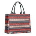 thumbnail image 1 of Large Capacity Tote Bag,Red and Blue Christmas Knitted Pattern Handbag Fashion Luxury Tote Bag,15.7"x13"x 5.1" Inches,Laptop Compatible, 1 of 6