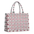 thumbnail image 1 of Large Capacity Tote Bag,Red and Gray Christmas Tree Pattern Handbag Fashion Luxury Tote Bag,15.7"x13"x 5.1" Inches,Laptop Compatible, 1 of 6