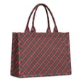 thumbnail image 1 of Large Capacity Tote Bag,Red and Green Checkerboard Checkered Pattern Handbag Fashion Luxury Tote Bag,15.7"x13"x 5.1" Inches,Laptop Compatible, 1 of 6