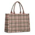 thumbnail image 1 of Large Capacity Tote Bag,Red and Green Christmas Plaid Pattern Handbag Fashion Luxury Tote Bag,15.7"x13"x 5.1" Inches,Laptop Compatible, 1 of 6