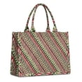 thumbnail image 1 of Large Capacity Tote Bag,Red and Green Christmas Striped Pattern Handbag Fashion Luxury Tote Bag,15.7"x13"x 5.1" Inches,Laptop Compatible, 1 of 6