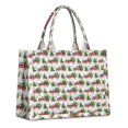 thumbnail image 1 of Large Capacity Tote Bag,White Christmas Red Truck and Tree Pattern Handbag Fashion Luxury Tote Bag,15.7"x13"x 5.1" Inches,Laptop Compatible, 1 of 6