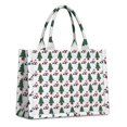 thumbnail image 1 of Large Capacity Tote Bag,White Christmas Santa and Tree Pattern Handbag Fashion Luxury Tote Bag,15.7"x13"x 5.1" Inches,Laptop Compatible, 1 of 6