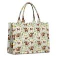 thumbnail image 1 of Large Capacity Tote Bag,White Highland Cow Daisy Flower Pattern Handbag Fashion Luxury Tote Bag,15.7"x13"x 5.1" Inches,Laptop Compatible, 1 of 6